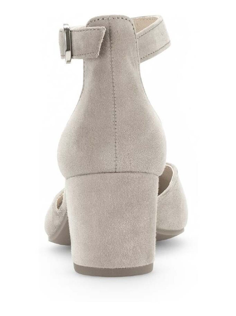 Escarpins  en cuir velours Beige - Kiabi