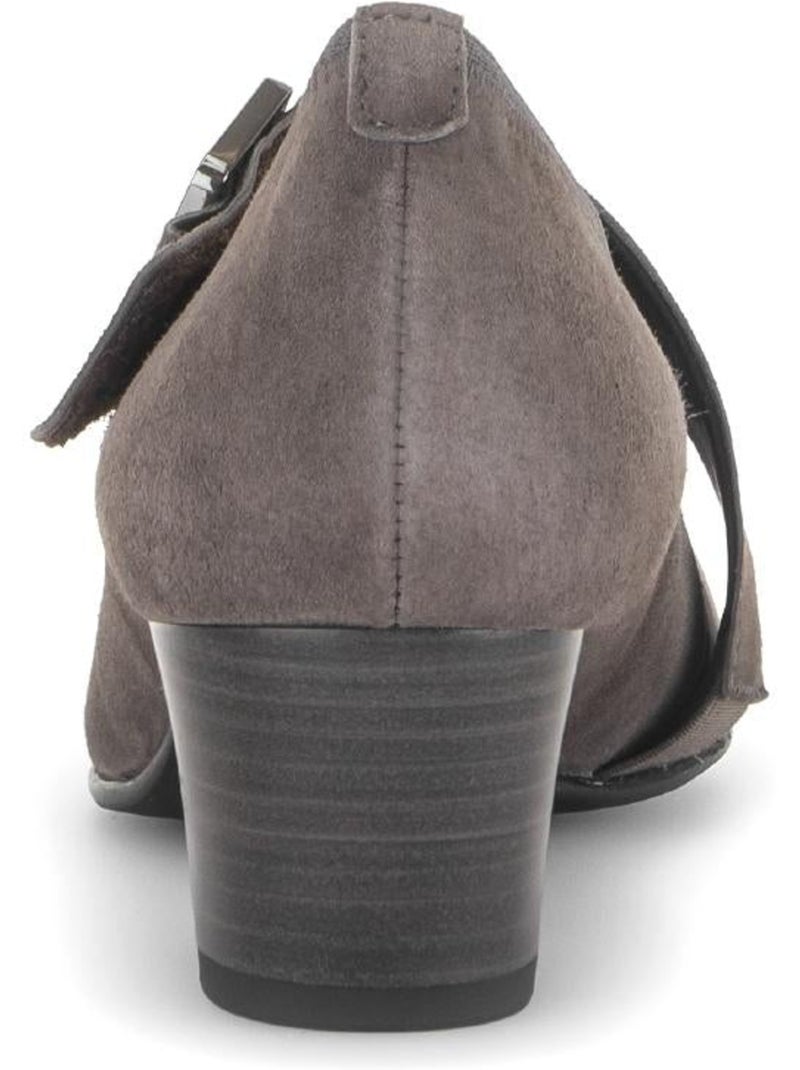 Escarpins  en cuir velours Beige - Kiabi