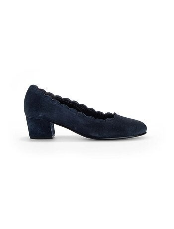 Escarpins en cuir velours