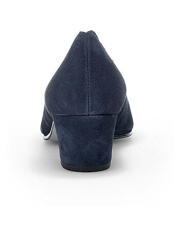 Escarpins en cuir velours