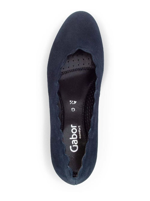 Escarpins  en cuir velours - Kiabi