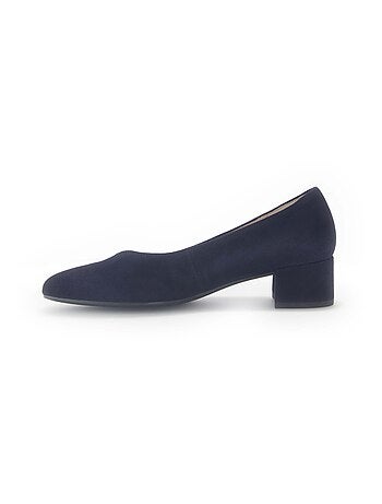 Escarpins en cuir velours