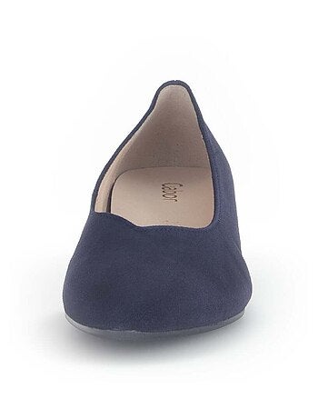 Escarpins en cuir velours