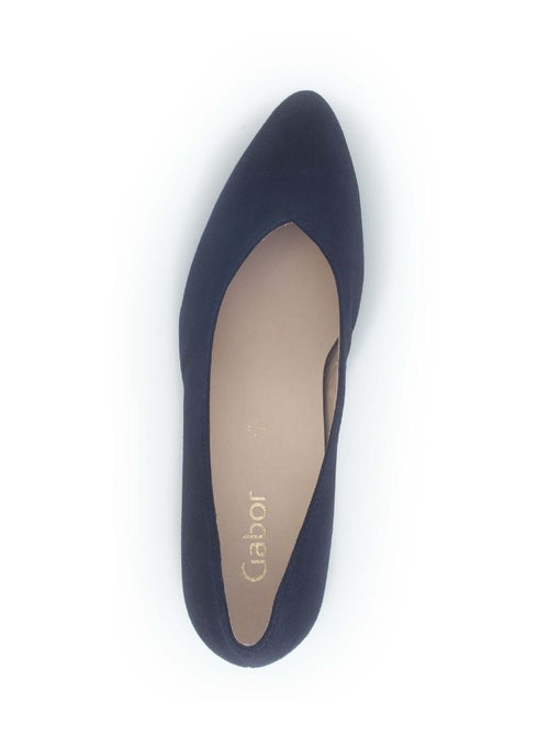 Escarpins  en cuir velours - Kiabi