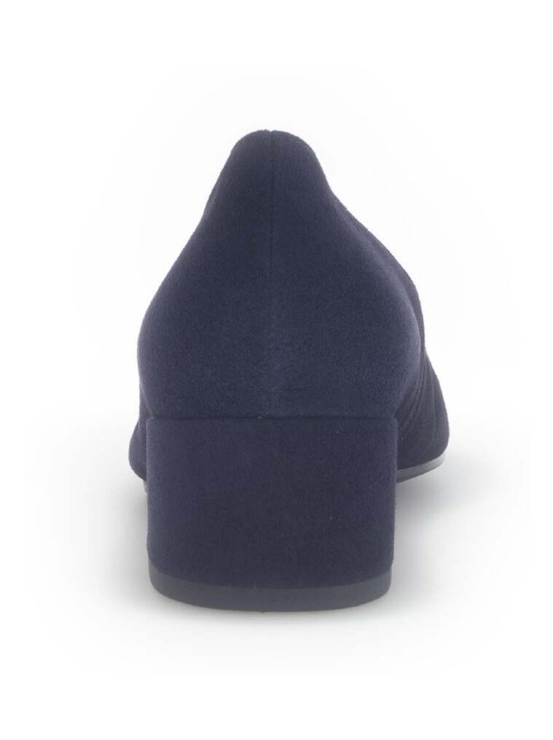 Escarpins  en cuir velours Bleu - Kiabi