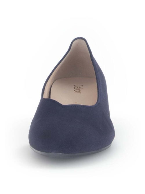 Escarpins  en cuir velours - Kiabi