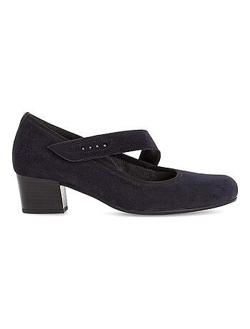 Escarpins en cuir velours