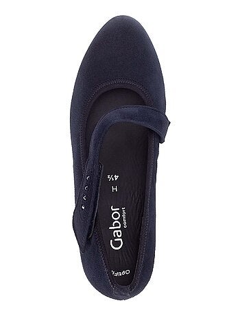 Escarpins en cuir velours