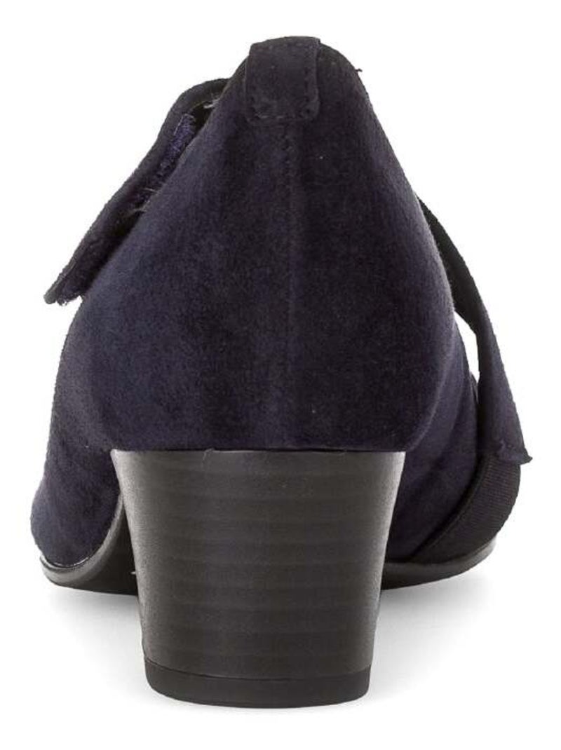Escarpins  en cuir velours Bleu - Kiabi