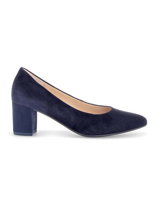 Escarpins  en cuir velours - Kiabi