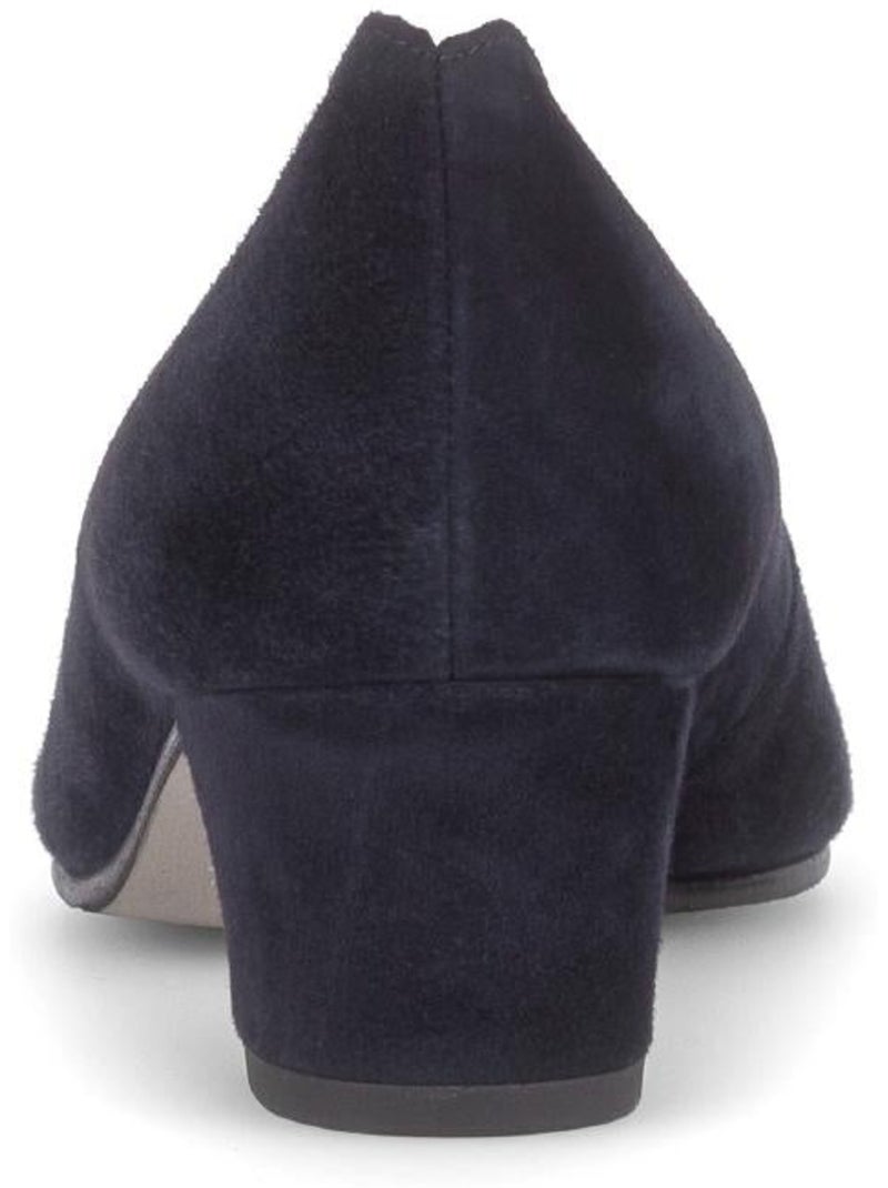 Escarpins  en cuir velours Bleu - Kiabi