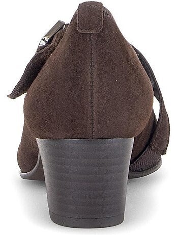 Escarpins en cuir velours