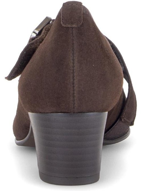Escarpins  en cuir velours - Kiabi