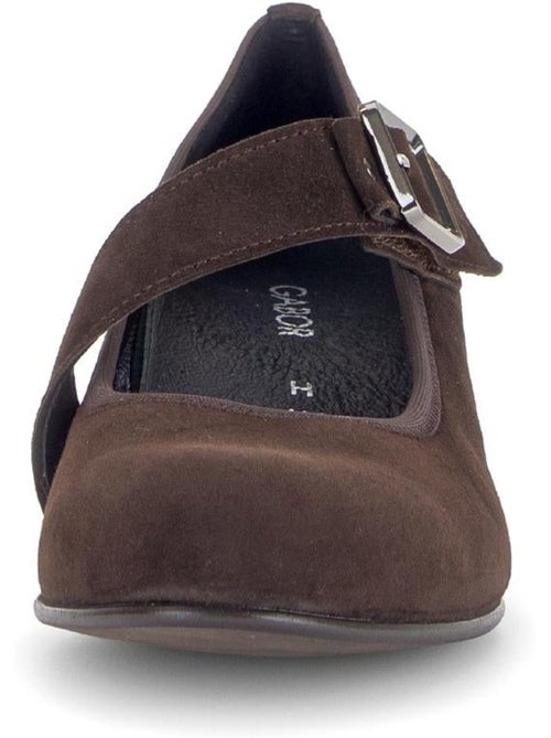 Escarpins  en cuir velours - Kiabi