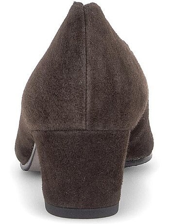 Escarpins en cuir velours