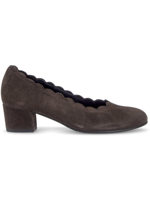 Escarpins  en cuir velours - Kiabi