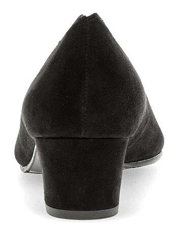 Escarpins en cuir velours