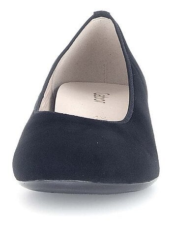 Escarpins en cuir velours