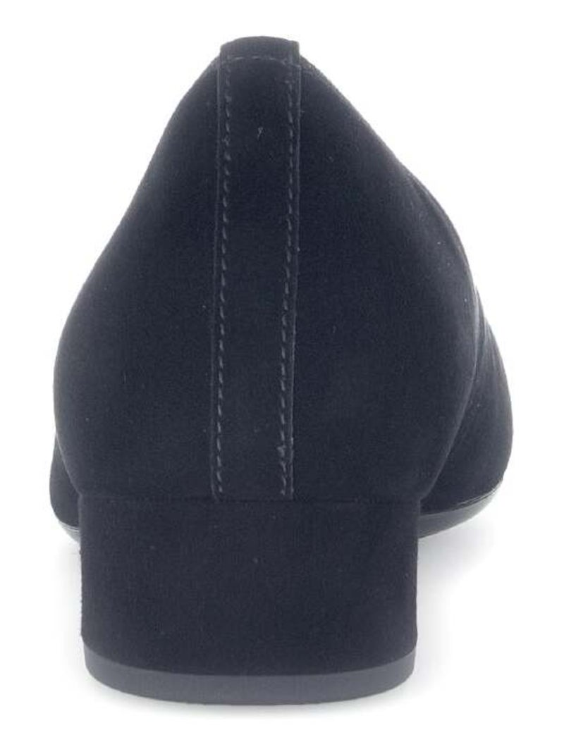 Escarpins  en cuir velours Noir - Kiabi