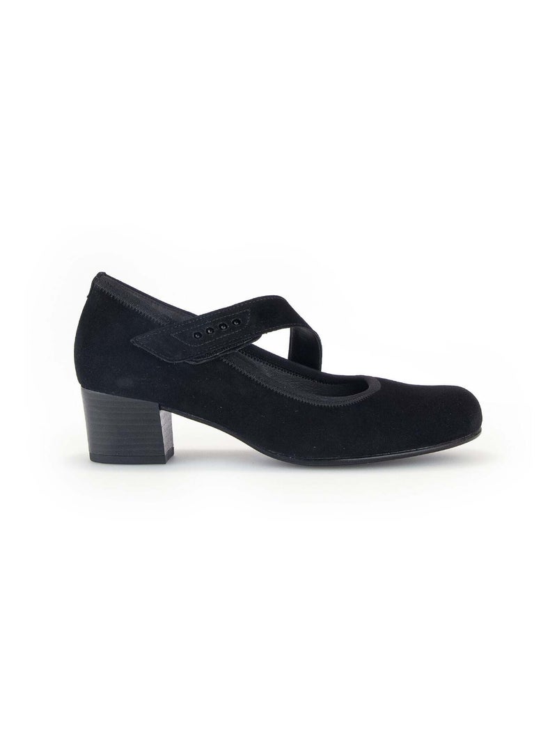 Escarpins  en cuir velours Noir Noir - Kiabi