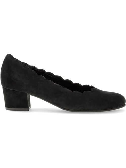 Escarpins  en cuir velours - Kiabi