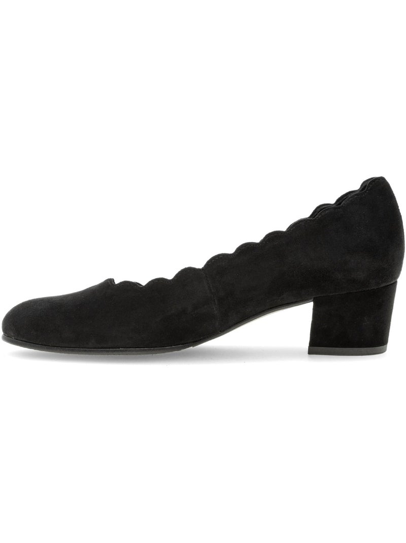 Escarpins  en cuir velours Noir Noir - Kiabi