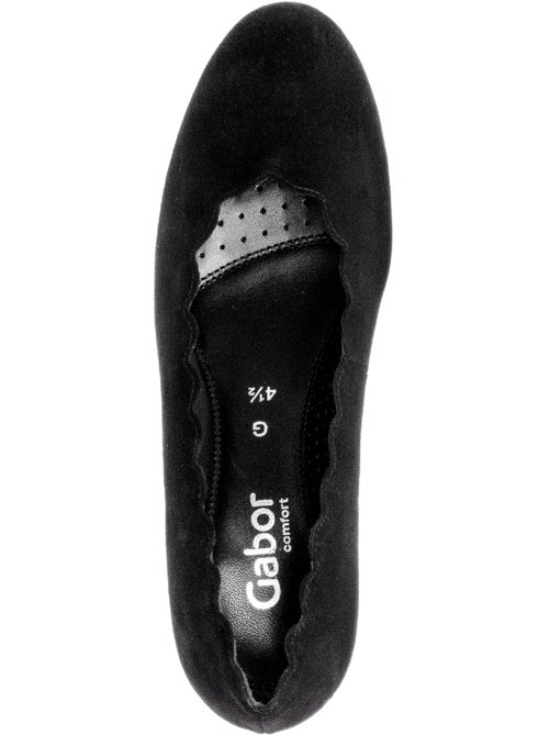 Escarpins  en cuir velours - Kiabi