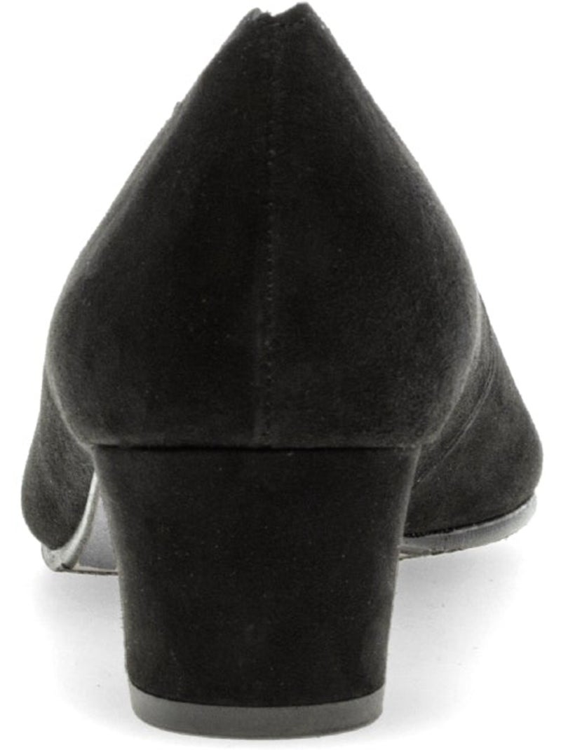 Escarpins  en cuir velours Noir Noir - Kiabi