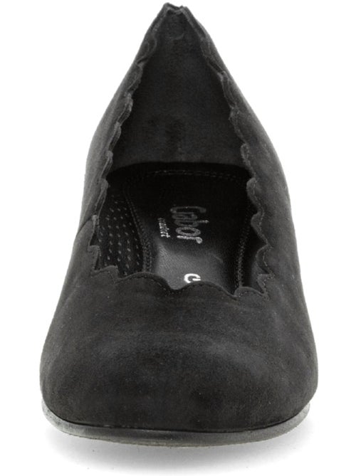 Escarpins  en cuir velours - Kiabi