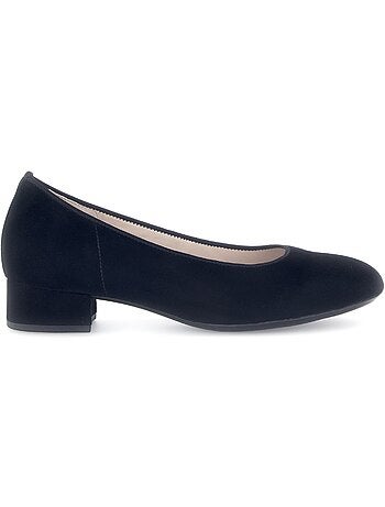Escarpins en cuir velours