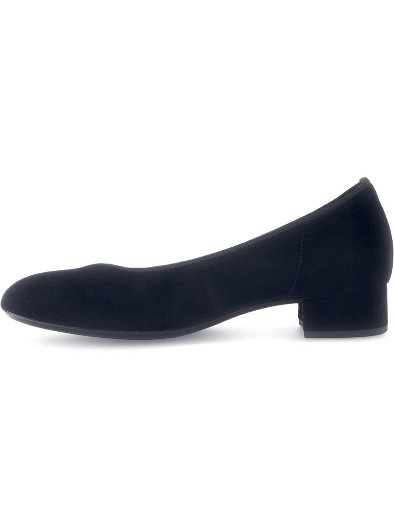 Escarpins  en cuir velours Noir Noir - Kiabi