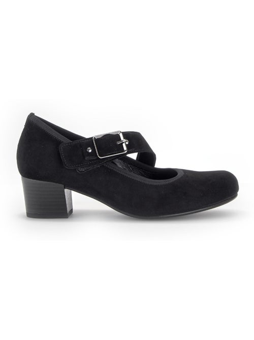 Escarpins  en cuir velours - Kiabi