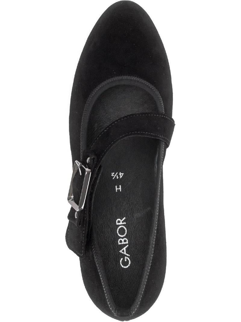 Escarpins  en cuir velours Noir Noir - Kiabi