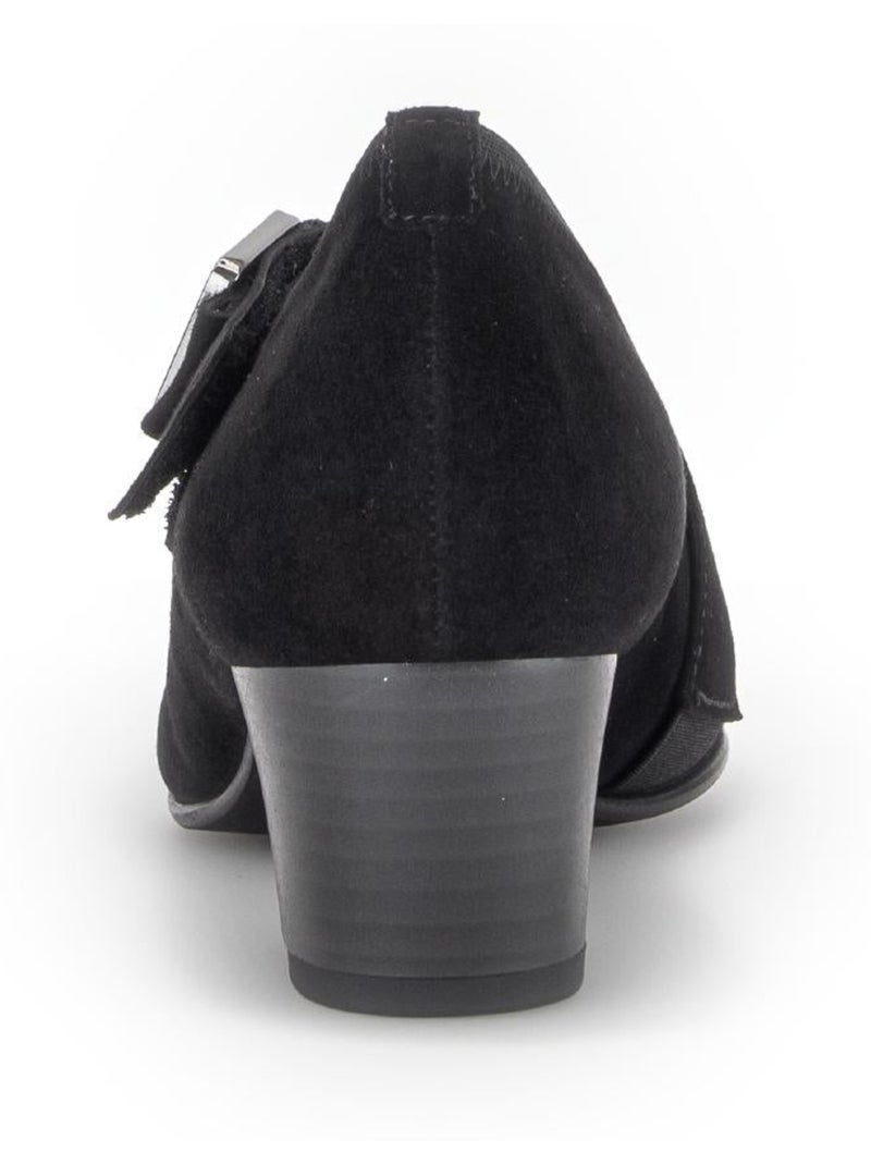 Escarpins  en cuir velours Noir Noir - Kiabi