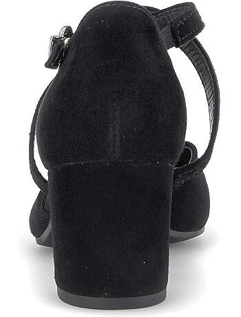 Escarpins en cuir velours