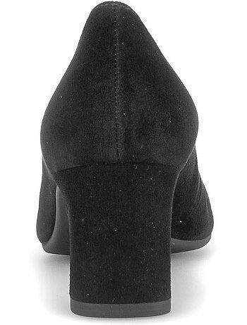 Escarpins en cuir velours