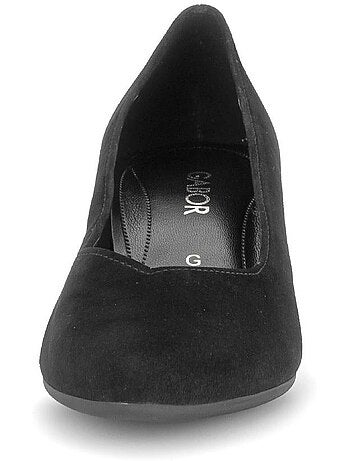 Escarpins en cuir velours