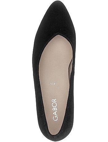Escarpins en cuir velours