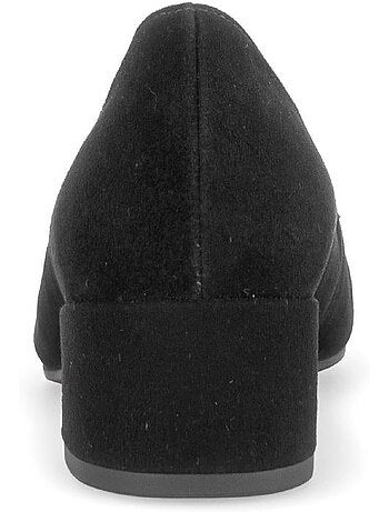 Escarpins en cuir velours