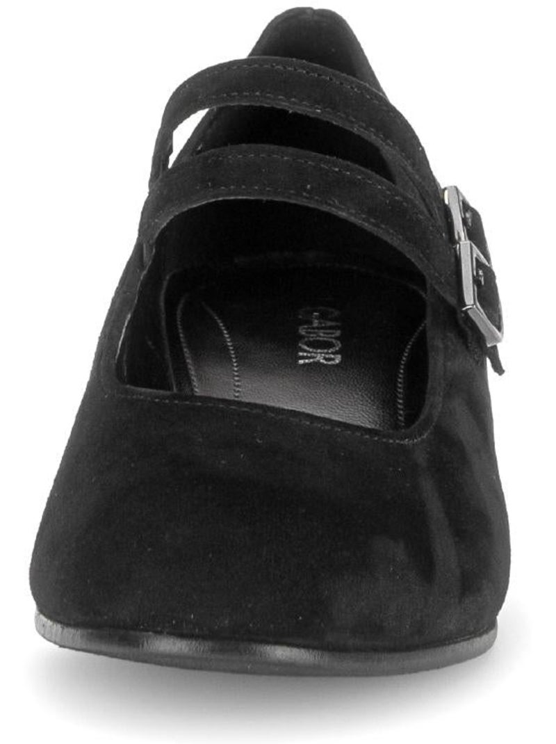 Escarpins  en cuir velours Noir Noir - Kiabi
