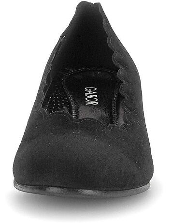 Escarpins en cuir velours