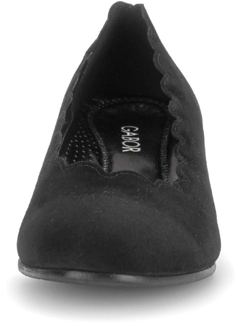 Escarpins  en cuir velours Noir Noir - Kiabi