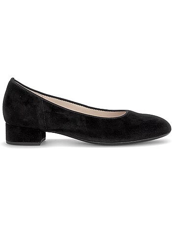 Escarpins en cuir velours