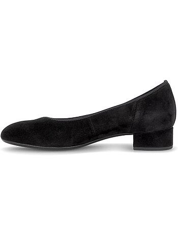 Escarpins en cuir velours