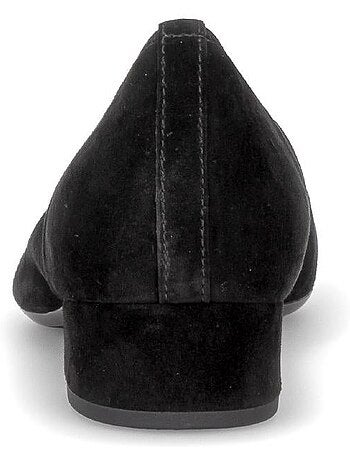 Escarpins en cuir velours