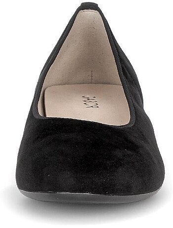 Escarpins en cuir velours