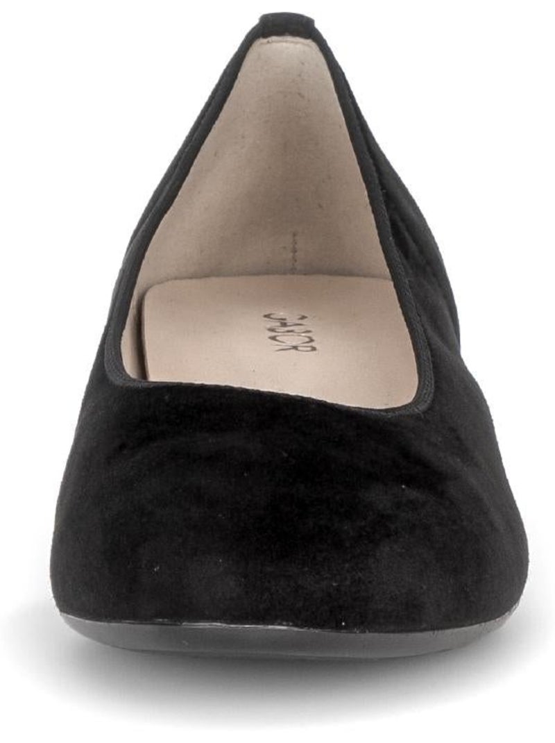 Escarpins  en cuir velours Noir Noir - Kiabi