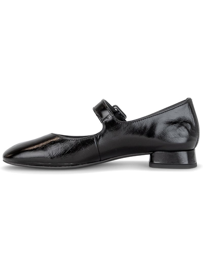 Escarpins  en cuir verni Noir Noir - Kiabi
