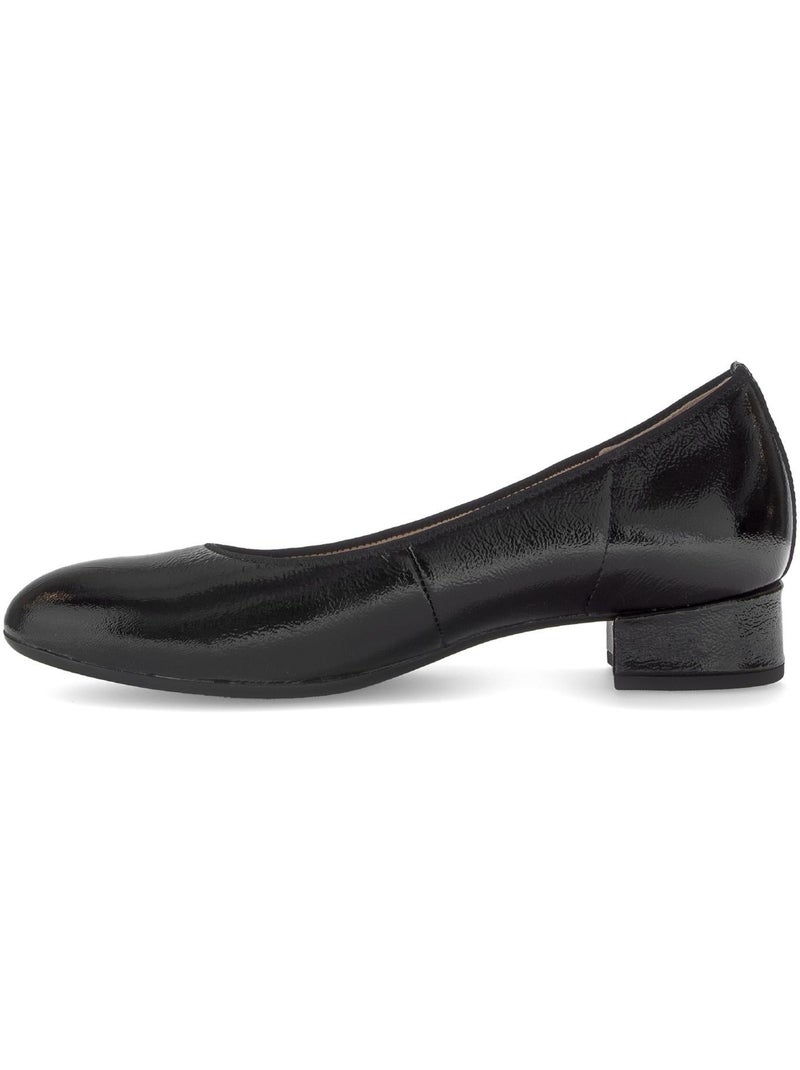 Escarpins  en cuir verni Noir Noir - Kiabi