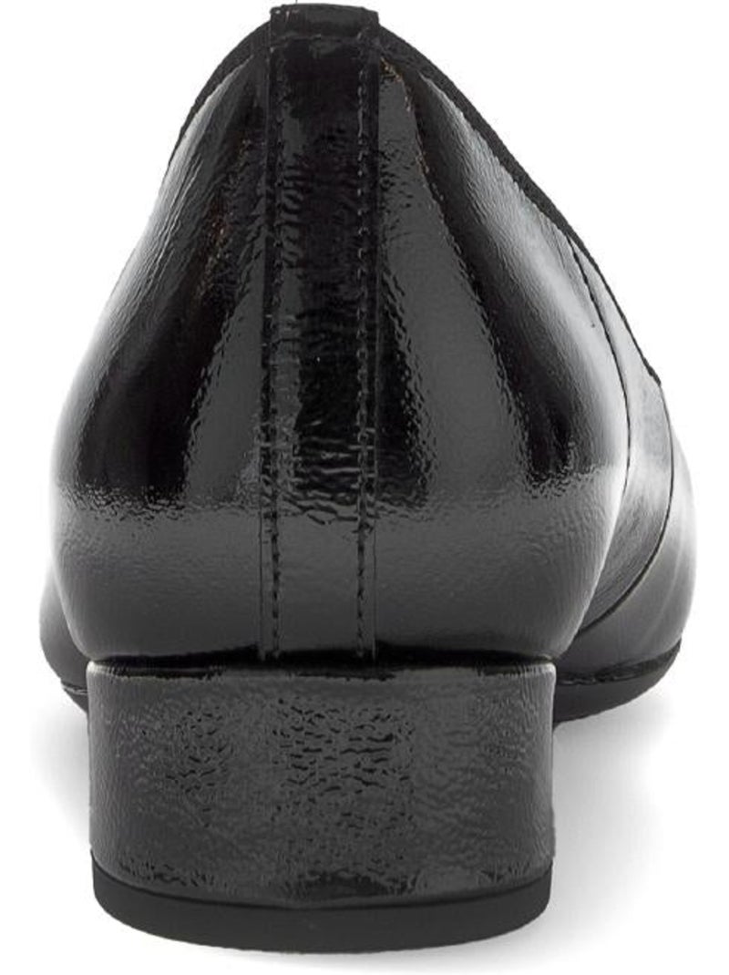 Escarpins  en cuir verni Noir Noir - Kiabi